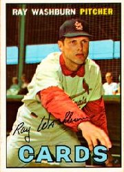 1967 Topps Baseball Cards      092      Ray Washburn